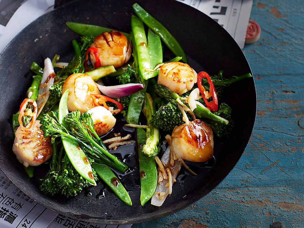 Arranged Food and Objects