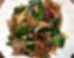 G5. Beef with ginger and spring onion 羌葱牛肉片