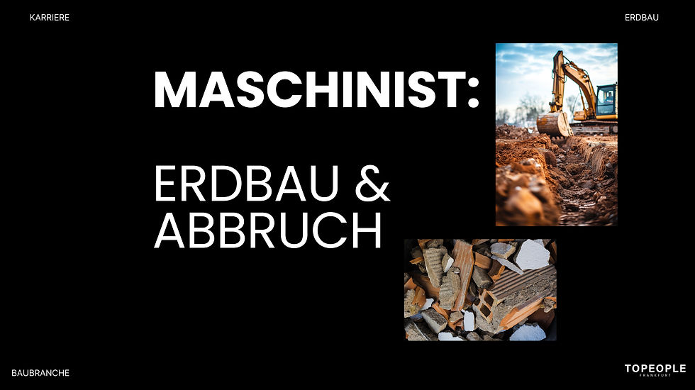 Maschinist Erdbau Abbruch Gehalt Jobs