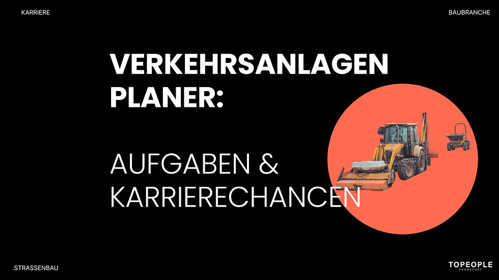 Verkehrsanlagenplaner Straßenbau Planer für Verkehrsanlagen Jobs