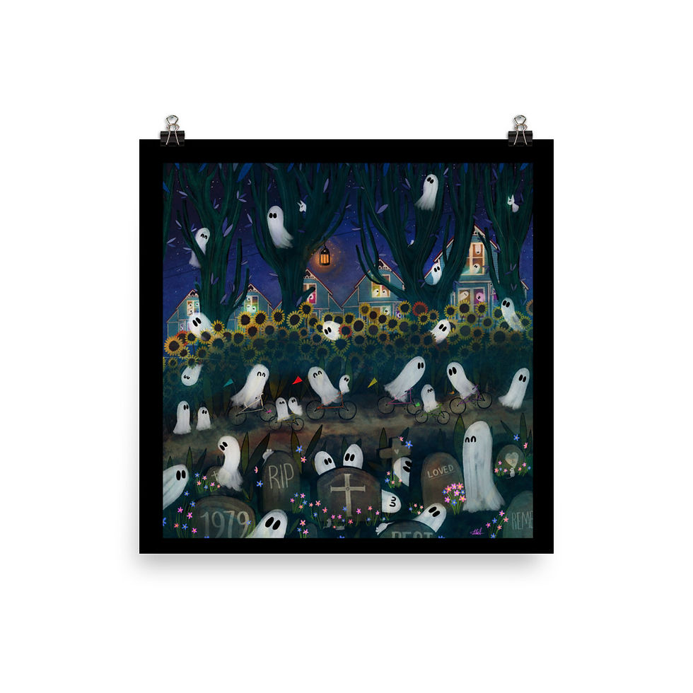 Thumbnail: Art Poster - Ghosts Of Suburbia Graveyard Playground
