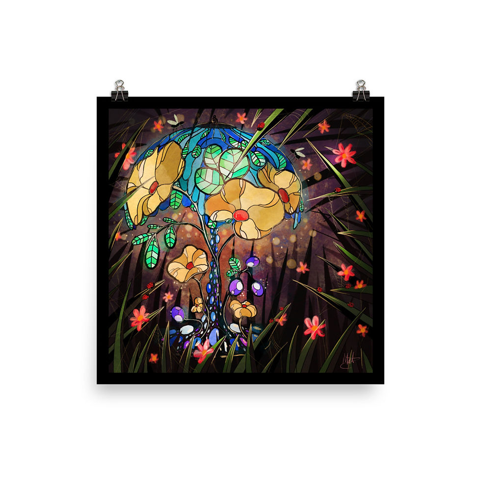 Thumbnail: Art Poster - Blue Lamp 2024