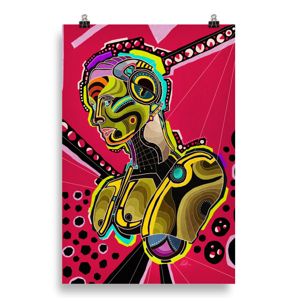 Art Poster - Neon Machine