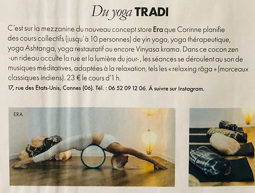 Parution de presse de Elle magasine .