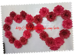 Painel de Flores de Papel