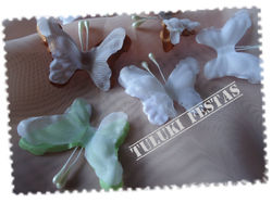 Aplique 3D Borboleta Tecido