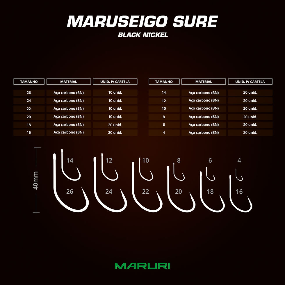 Miniatura: Anzol MARUSEIGO SURE KH-10070 Size 18 20pcs Pinnacle Maruri