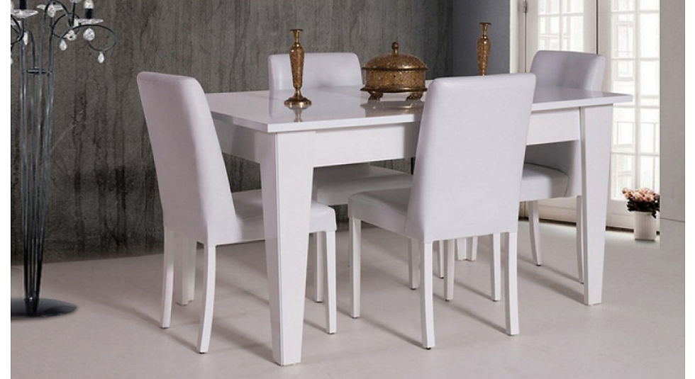 Ensemble de table papillon blanc 02