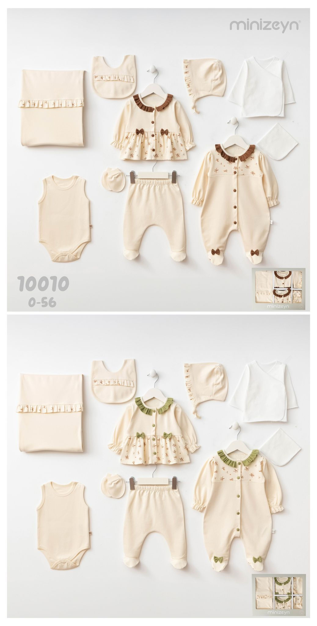 Minizeyn Ensemble pour Nouveau Né - Fille