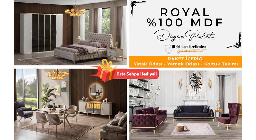 Pack Mariage Royal FLYMOB (Façades 100% MDF, Boîtier en aggloméré)
