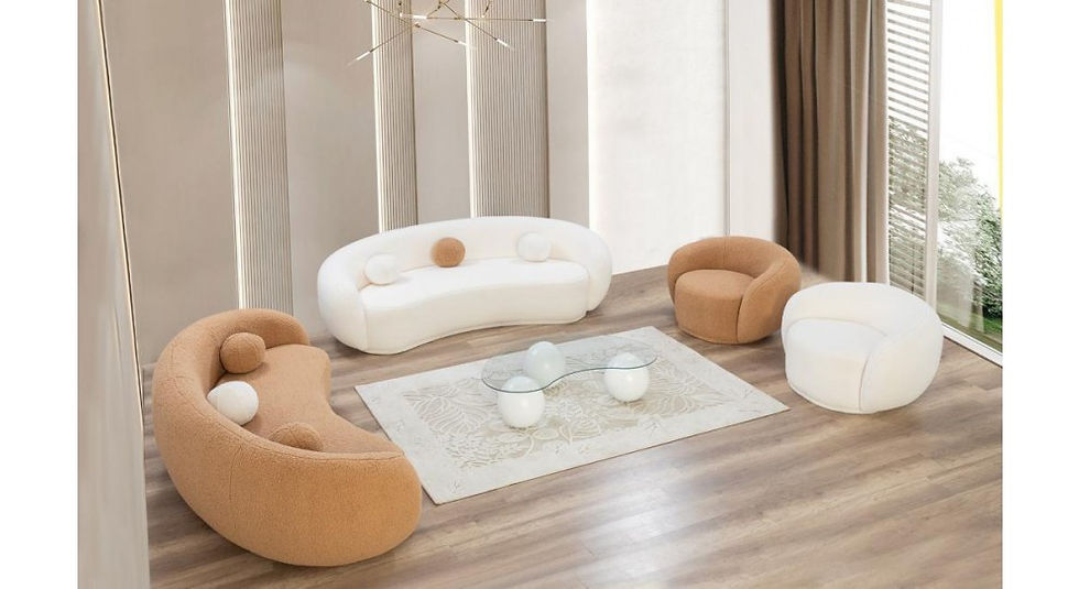 Ensemble canapé en peluche FLYMOB