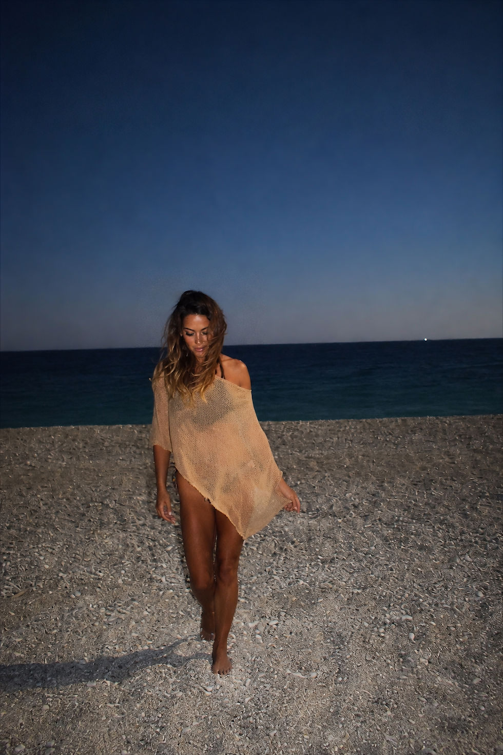 Thumbnail: Asymmetric Beach Knit Summer Cover Up