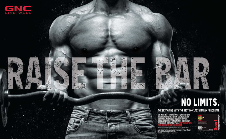 GNC Magazine Spread Design: Raise the Bar