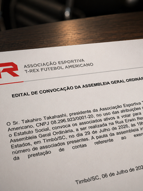 T-Rex convoca associados para Assembleia Geral Ordinária