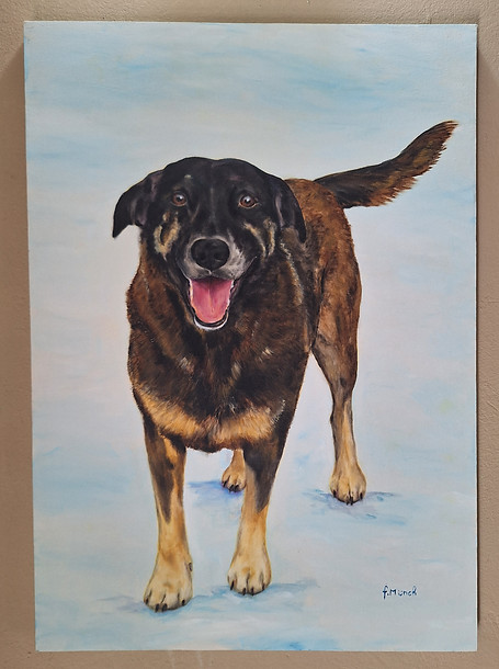 Obra de arte do Cão Orelha