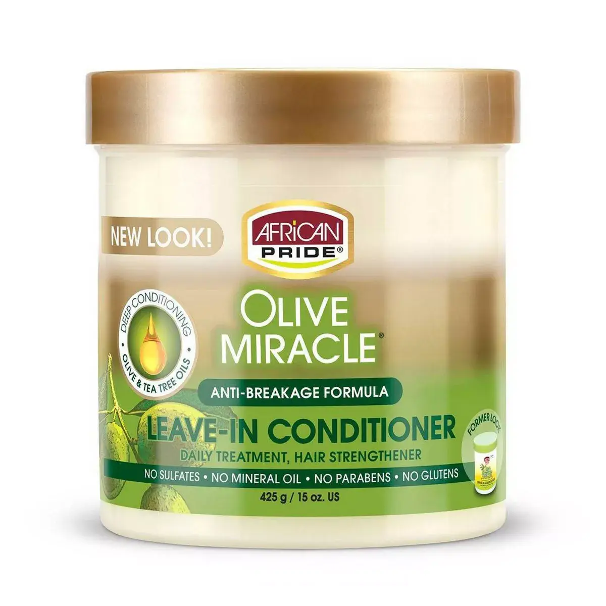 African Pride Olive Miracle Anti-Breakage Leave -In Conditioner Cream