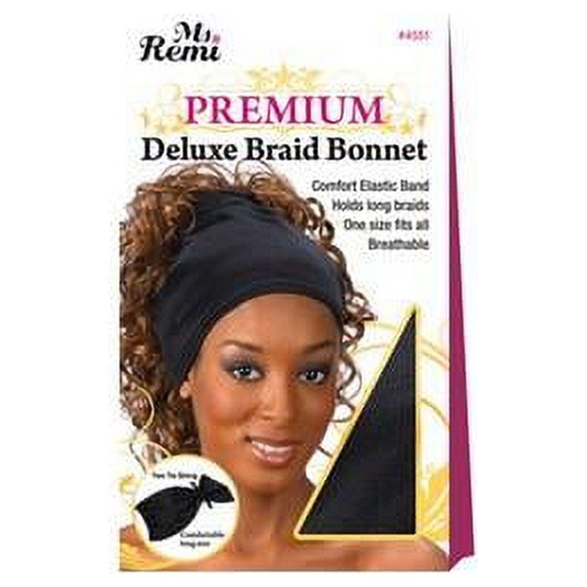 Ms Remi Premium Braid Bonnet Black