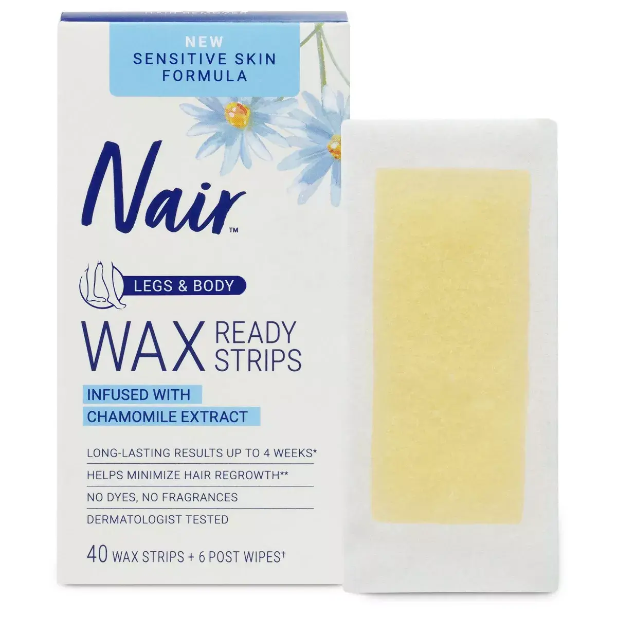 Nair Sensitive Hair Remover Legs & Body Wax Strips