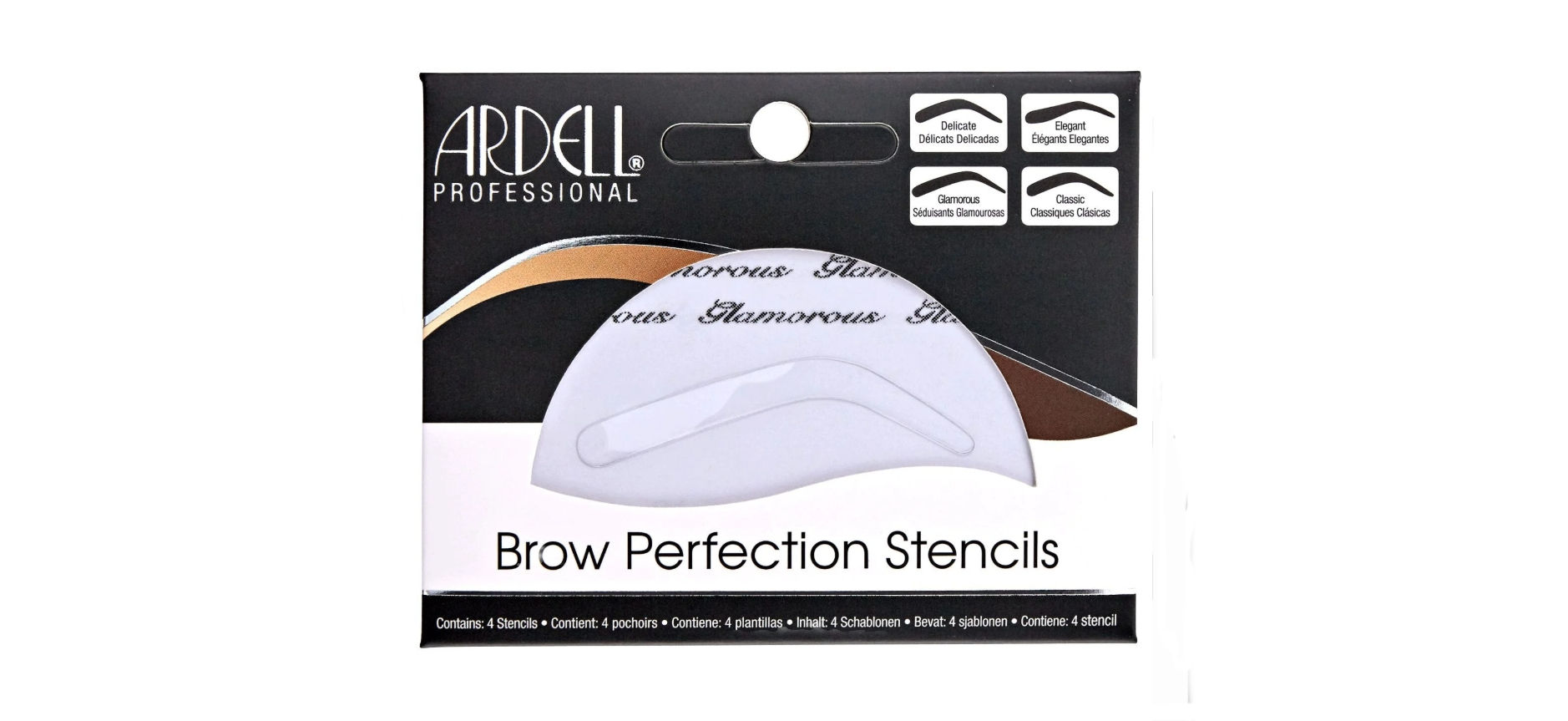 Ardell Brow Perfection Stencils 4 Stencils