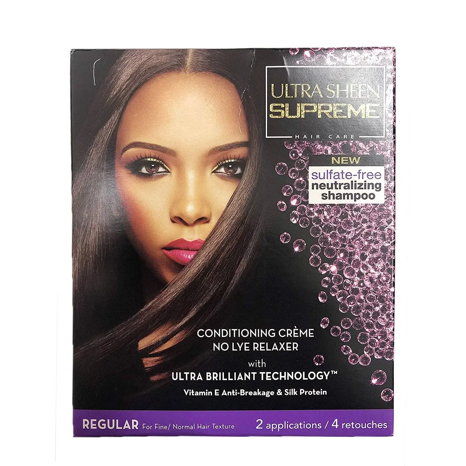 Ultra Sheen Supreme Sulfate-Free Neutralizing Shampoo No Lye Relaxer Kit Super