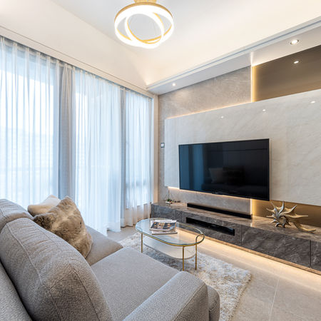 雲滙現代簡約風客廳室內設計裝修
