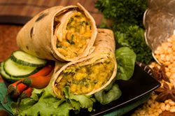 Spinach & Lentil Roti Roll