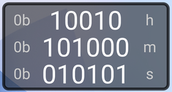 Binary Clock Widget (Android)