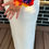 Thumbnail: Vibrant Tangerine Orange and Purple Orchid Corsage with gorgeous ribbon