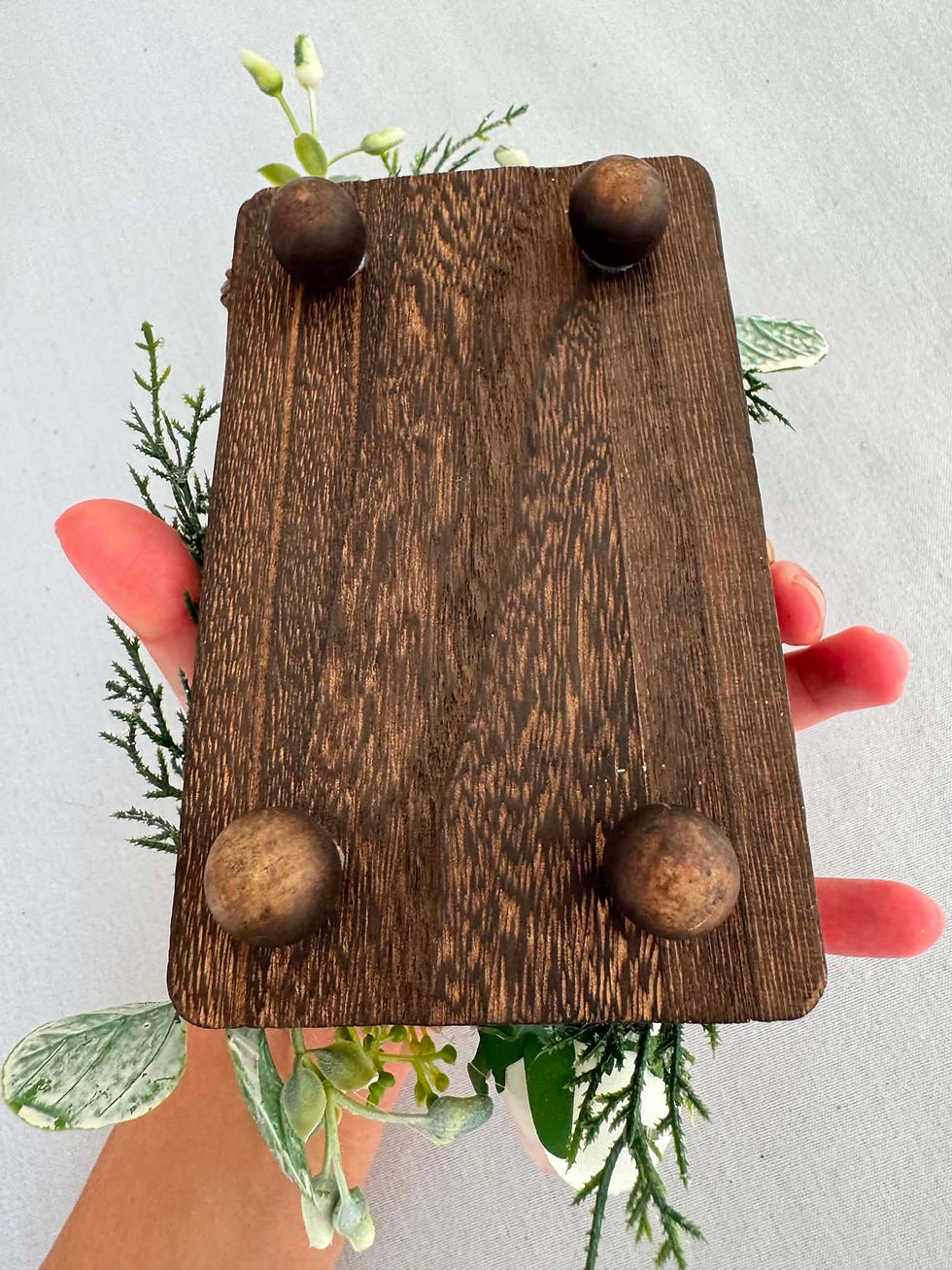 Thumbnail: Luxury Botanical Christmas Candle Centrepiece 'Acorn Grove'
