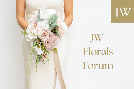 Soft Pink and White Waterfall Wedding Bouquet – Demure Delight (Orchid & Rose)
