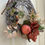 Thumbnail: Handmade Stylish peach, champagne Christmas Wreath with gorgeous Shoe Flower