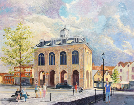 Abingdon Market Place, spring