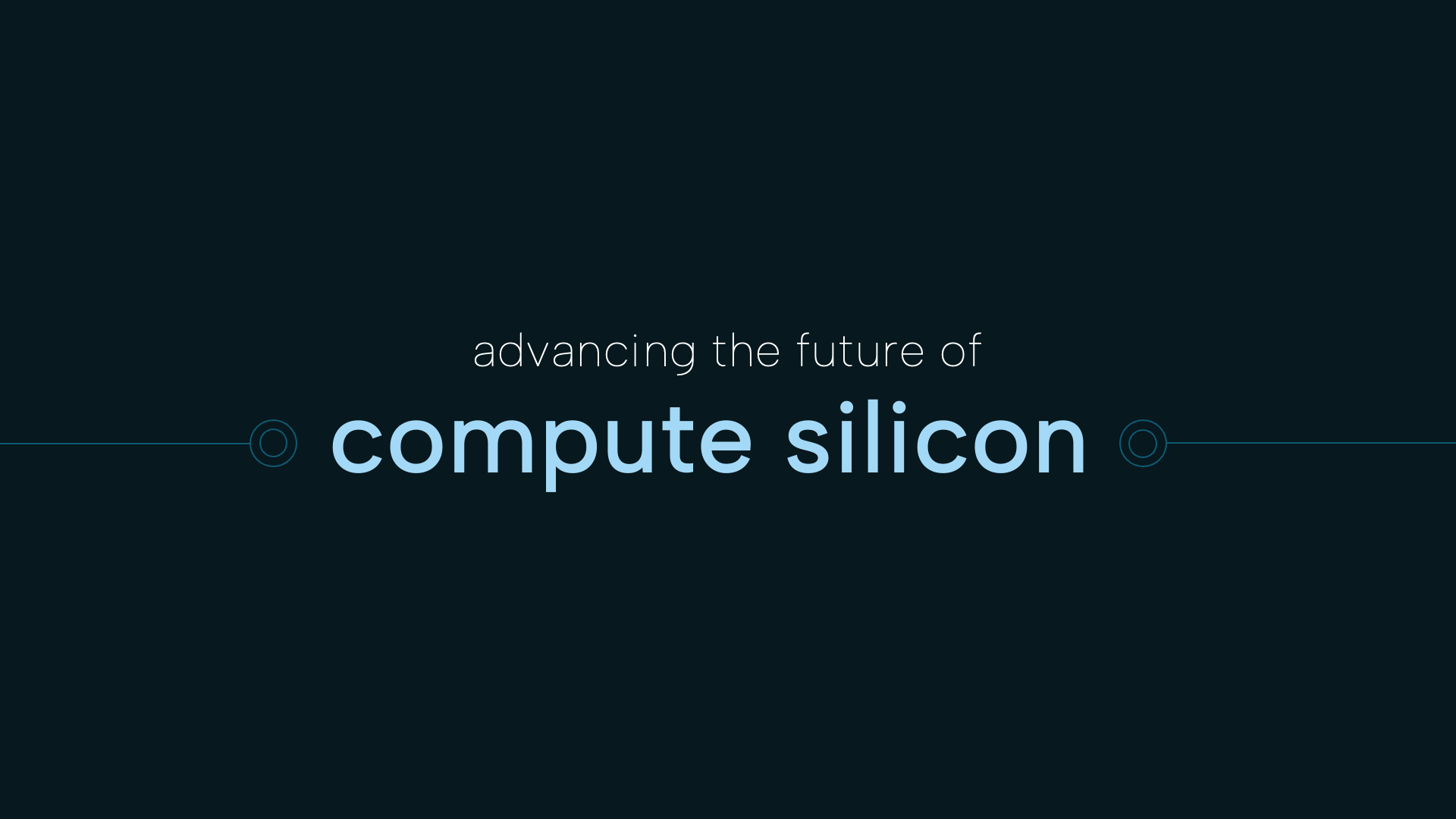 text animation showing advancing the future of compute silicone,  memory & storage, data movement, packaging, software tools