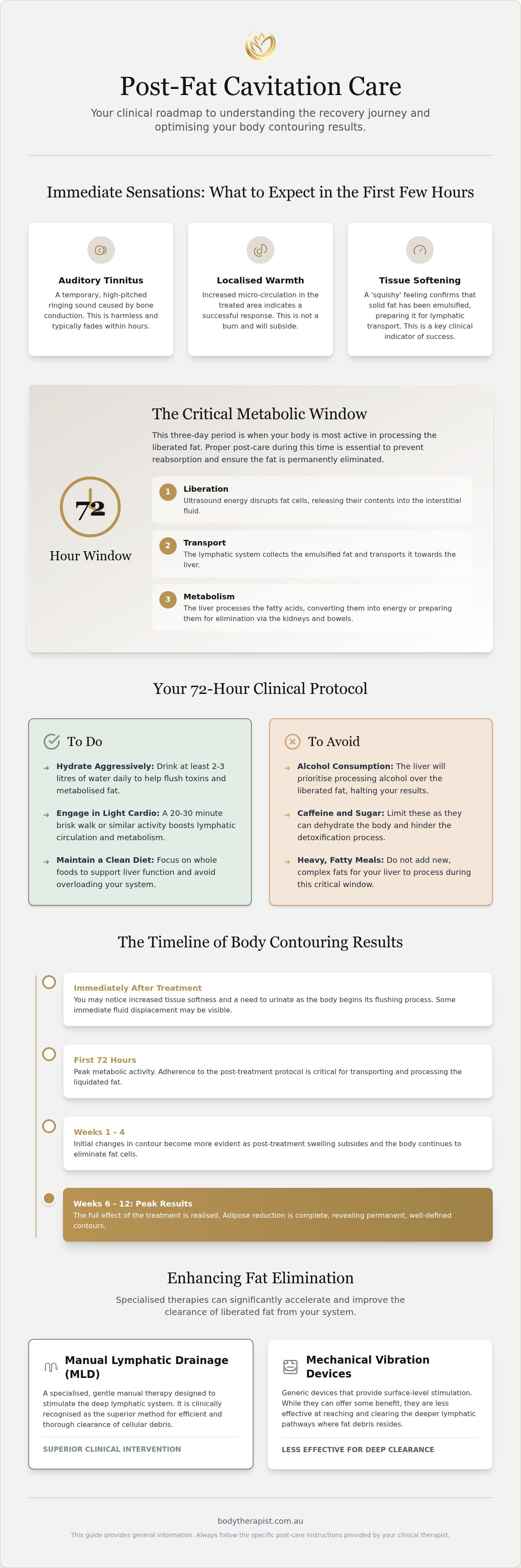 What to expect after fat cavitation