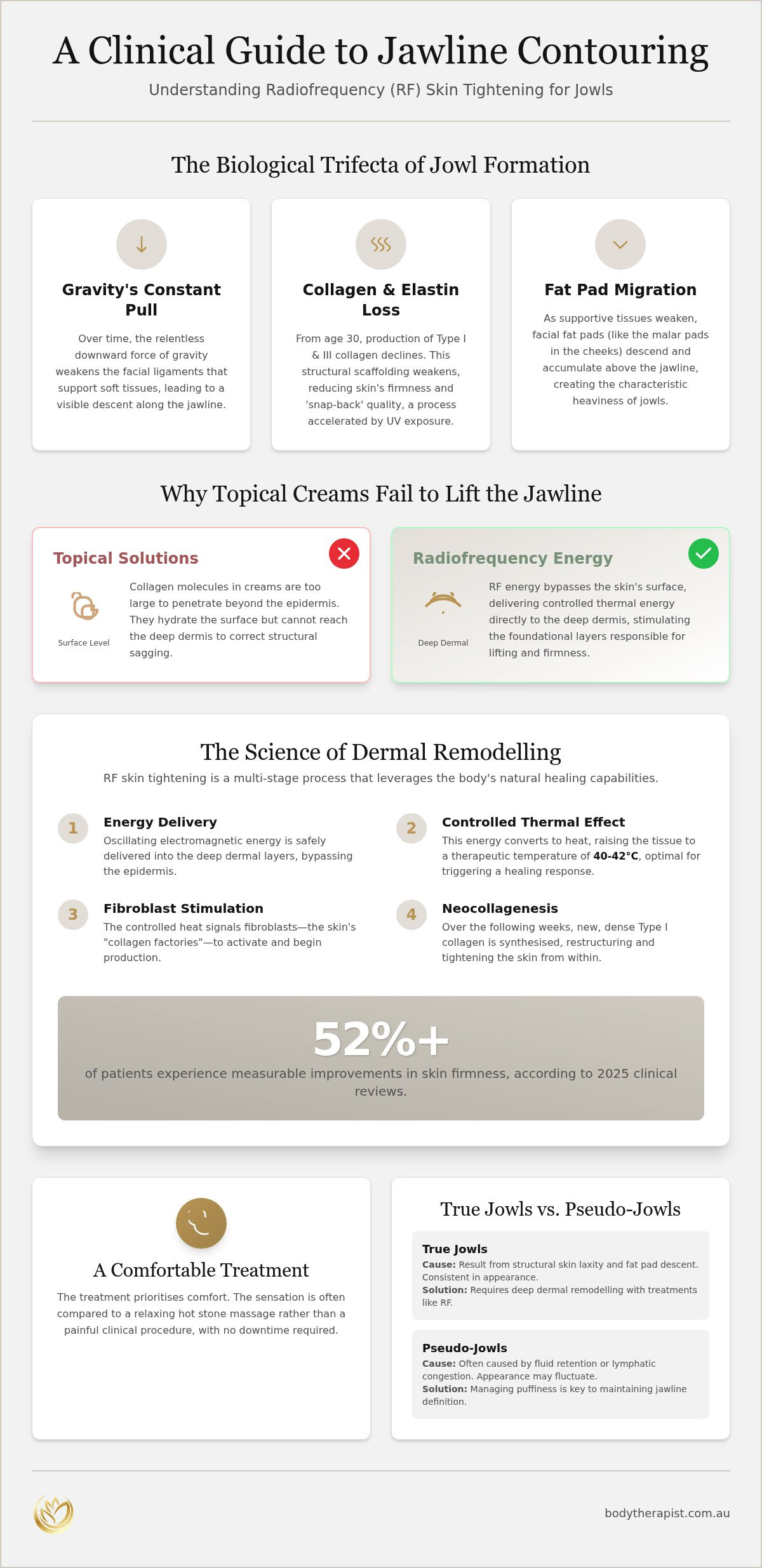 RF skin tightening for face jowls