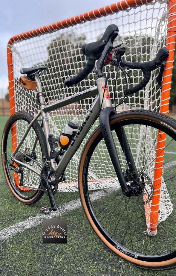 Lynskey Pro GR Gravel Bike Posed in front of a portable soccer goal I a Lynskey Live Wire because of the great experience I have had riding this bike.