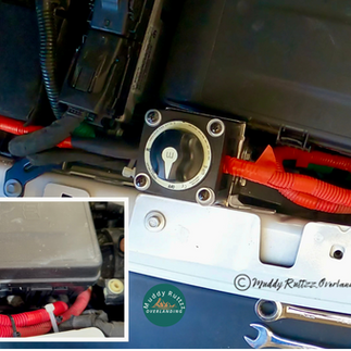 Completed Install Of disconnect Switch under hood of Jeep