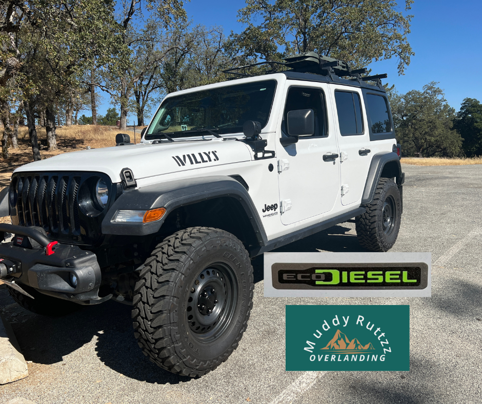 Jeep Wrangler Ecodiesel viwed from the front driver side