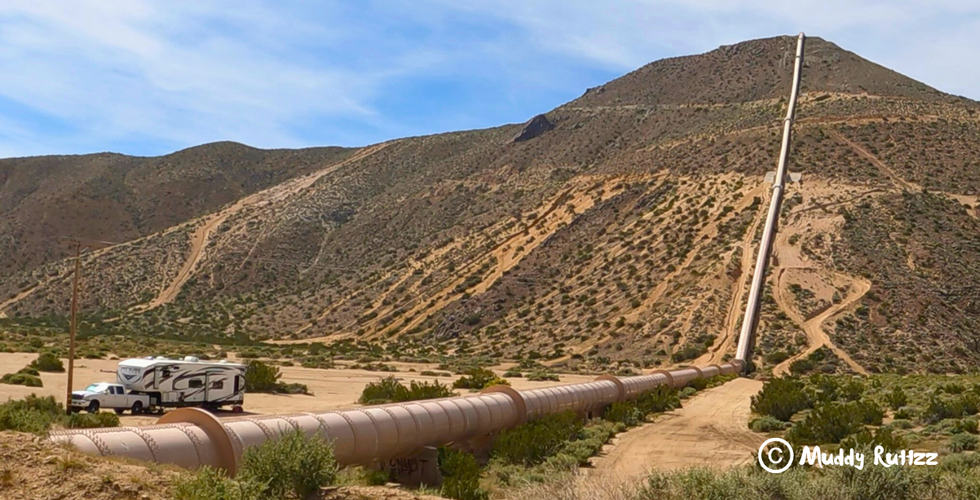 The First Pipeline built to carry water to Los Angeles through Jawbone Canyon. 