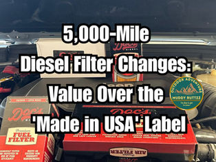 DIY Diesel Filter change kit on a Jeep Gladiator EcoDiesel for 5000 mile maintenance.