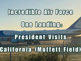 Incredible Air Force One Landing: Historic Moffett Federal AirField