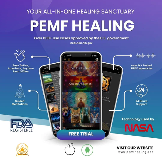 1 Year Subscription for PEMF therapy, Frequency healing and Meditation App