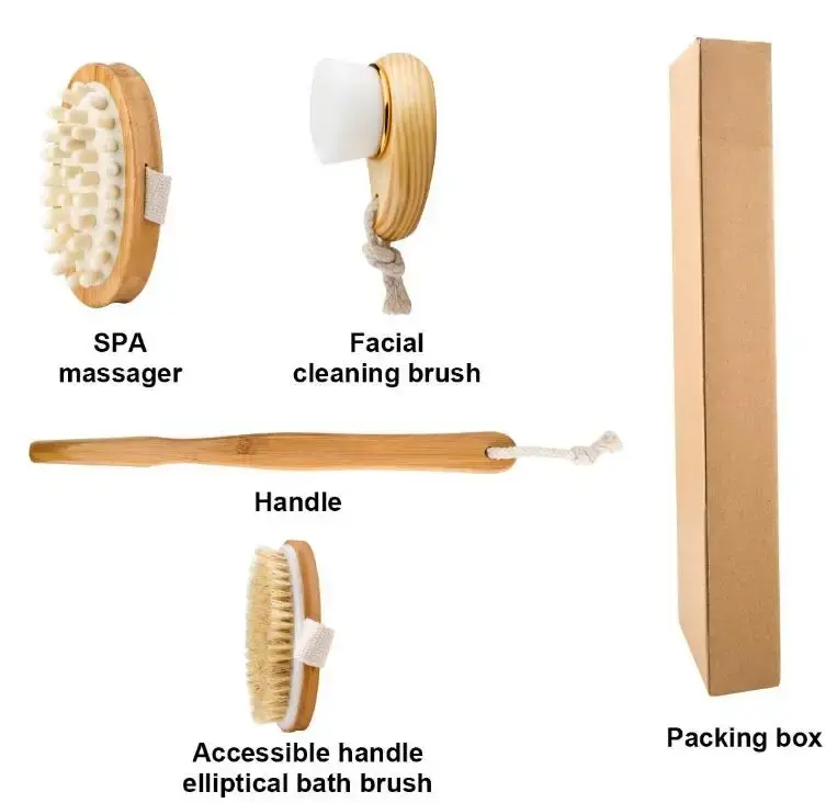 Miniatura: TREESMILE Natural Bristle Bath Brush