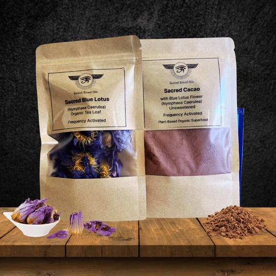 Sacred Ceremonial Cacao with Blue Lotus + 10g Blue Lotus FREE