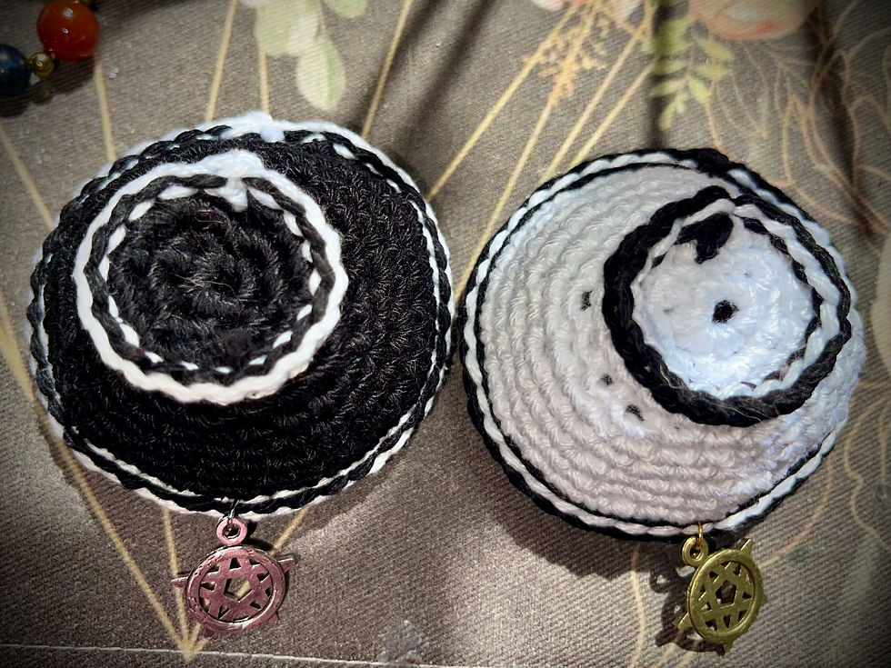 Thumbnail: Small Offering Bowl Set - Black and White