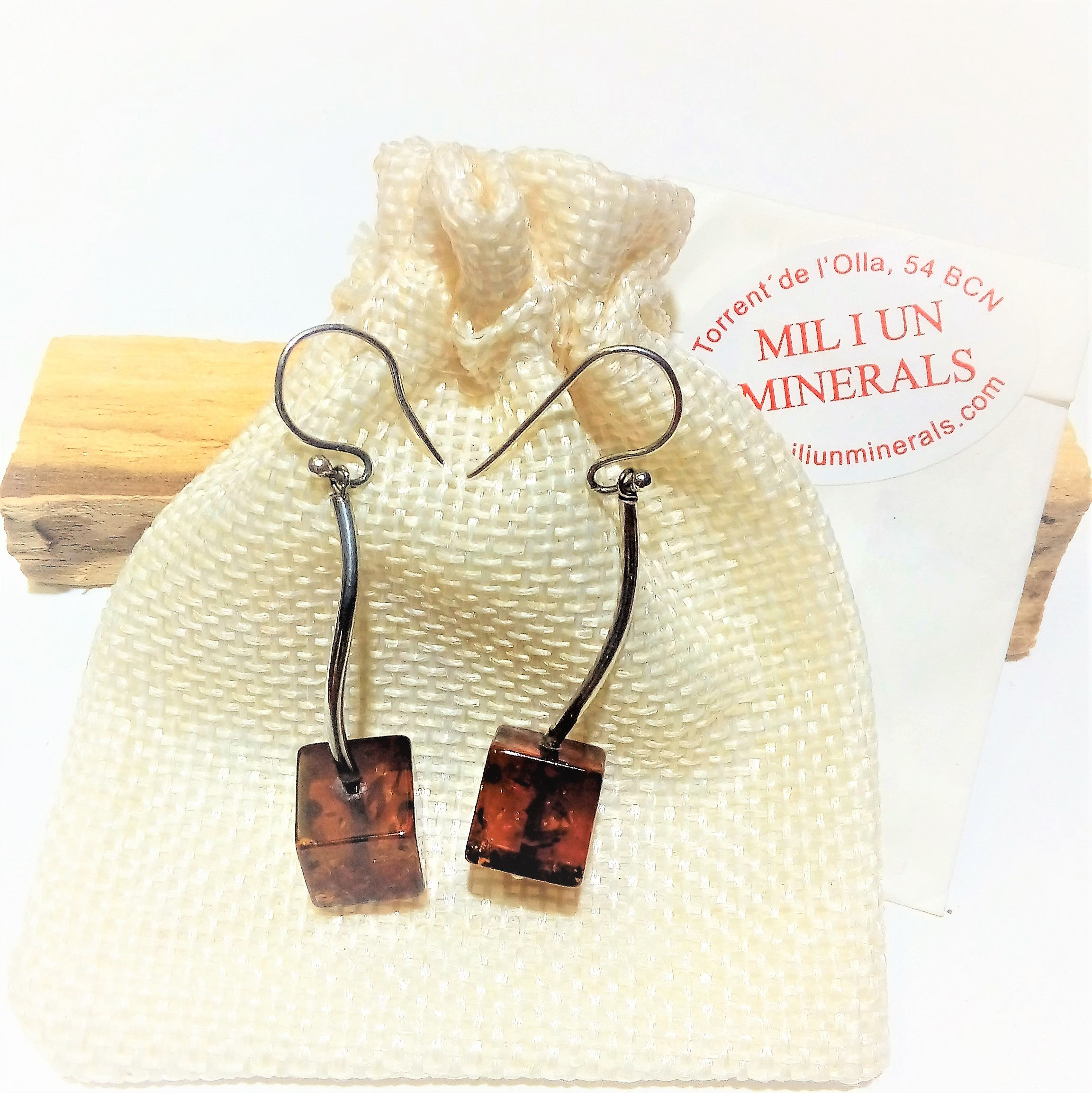 Pendientes Ambar Whisky