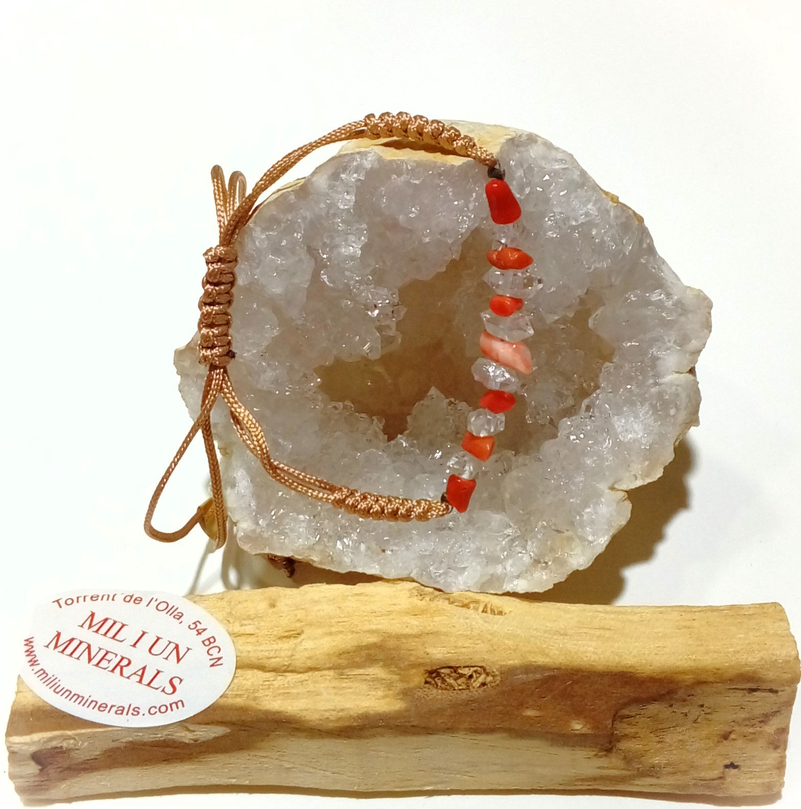 Pulsera Coral Rosa