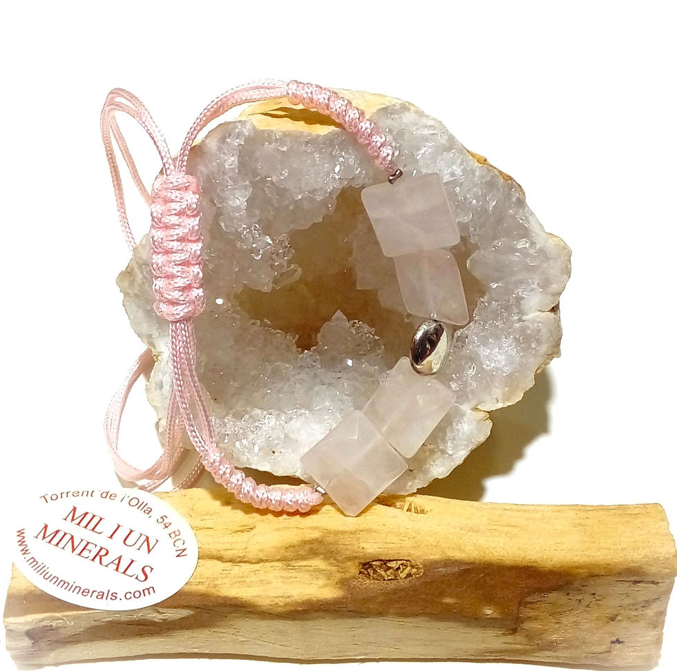 Pulsera Cuarzo Rosa “Tauro”