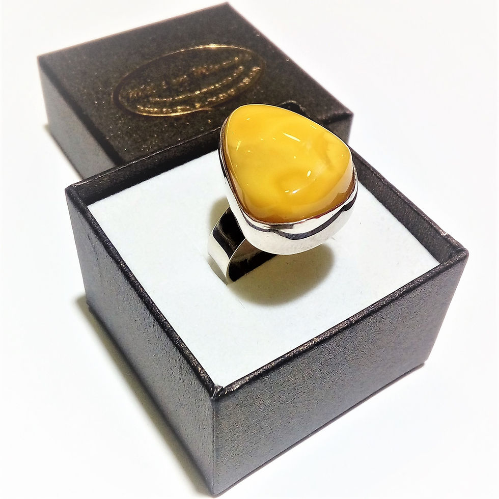 Anillo Ambar Amarillo