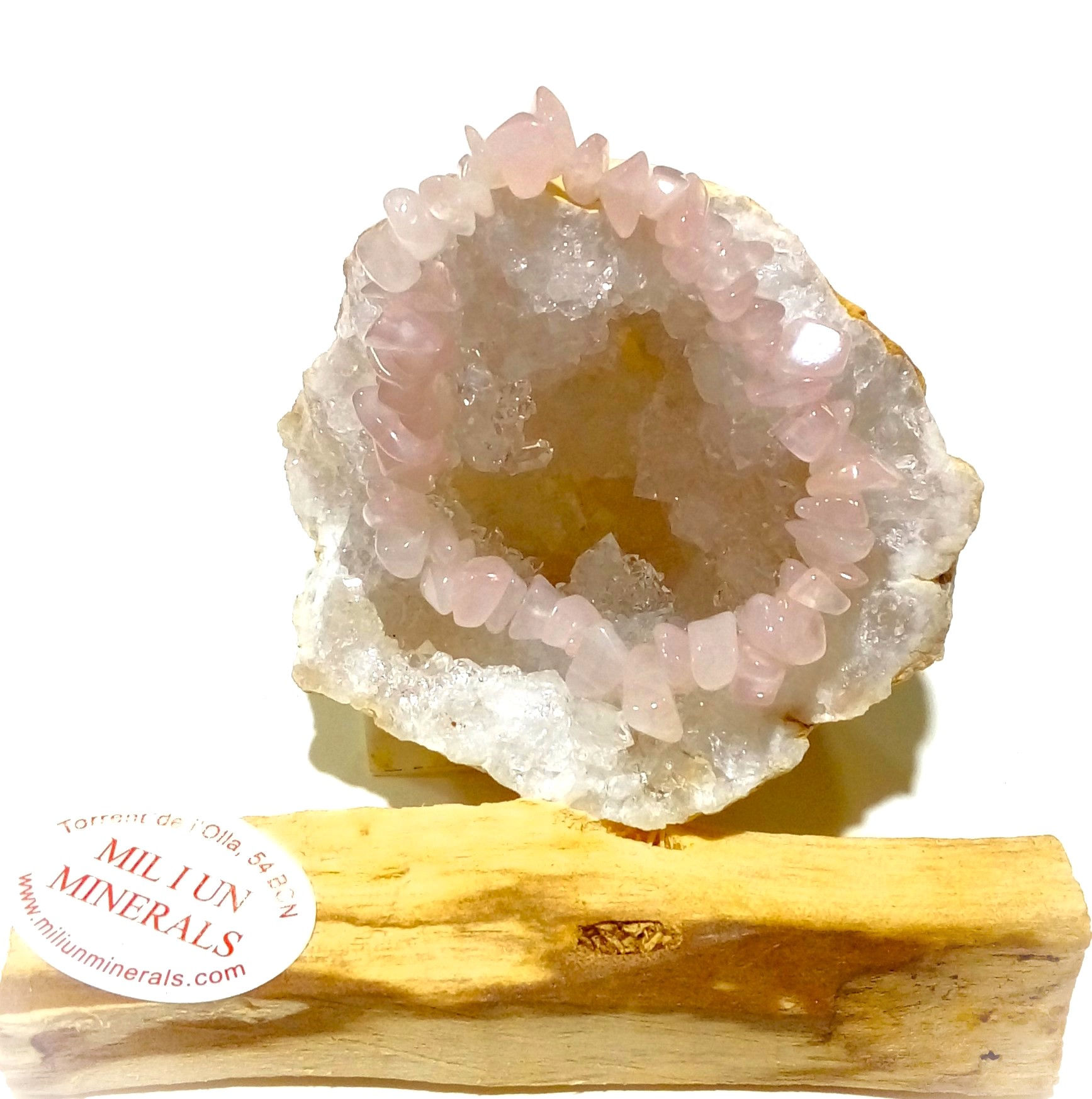 Pulsera Cuarzo Rosa “Tauro”